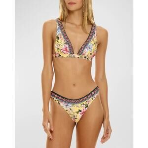Agua Bendita Swimwear Bikini Set Portia Sally Top and Bottom Size S
